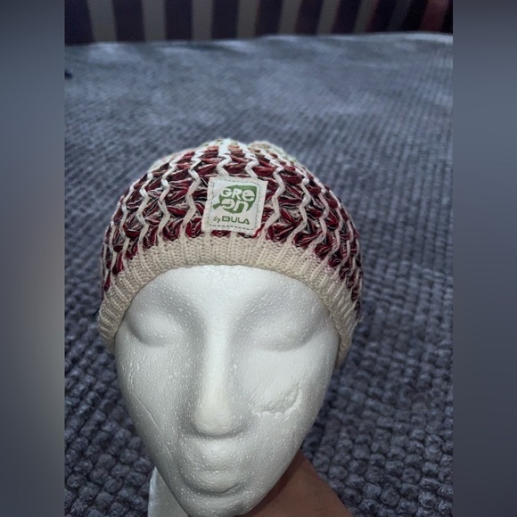 BULA Green Multicolor Wool Blend Knit Beanie Hat - Picture 5 of 10